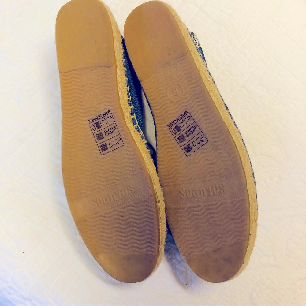 Soludos Denim Pineapple shoes Sz 8 - Picture 4 of 8